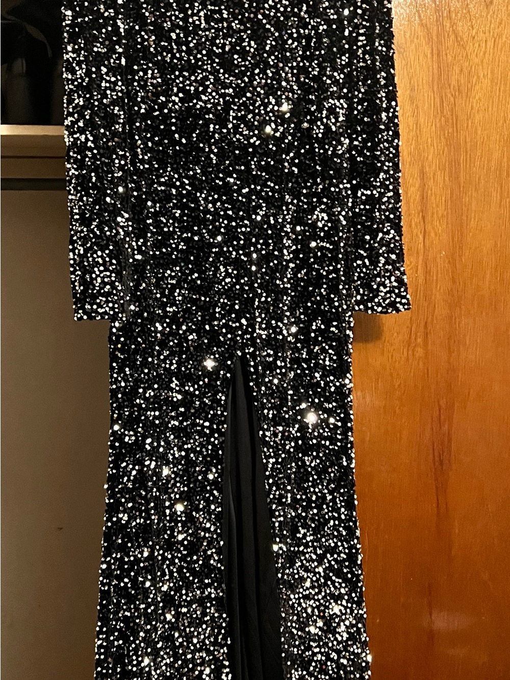 Black Sequin Formal Dress